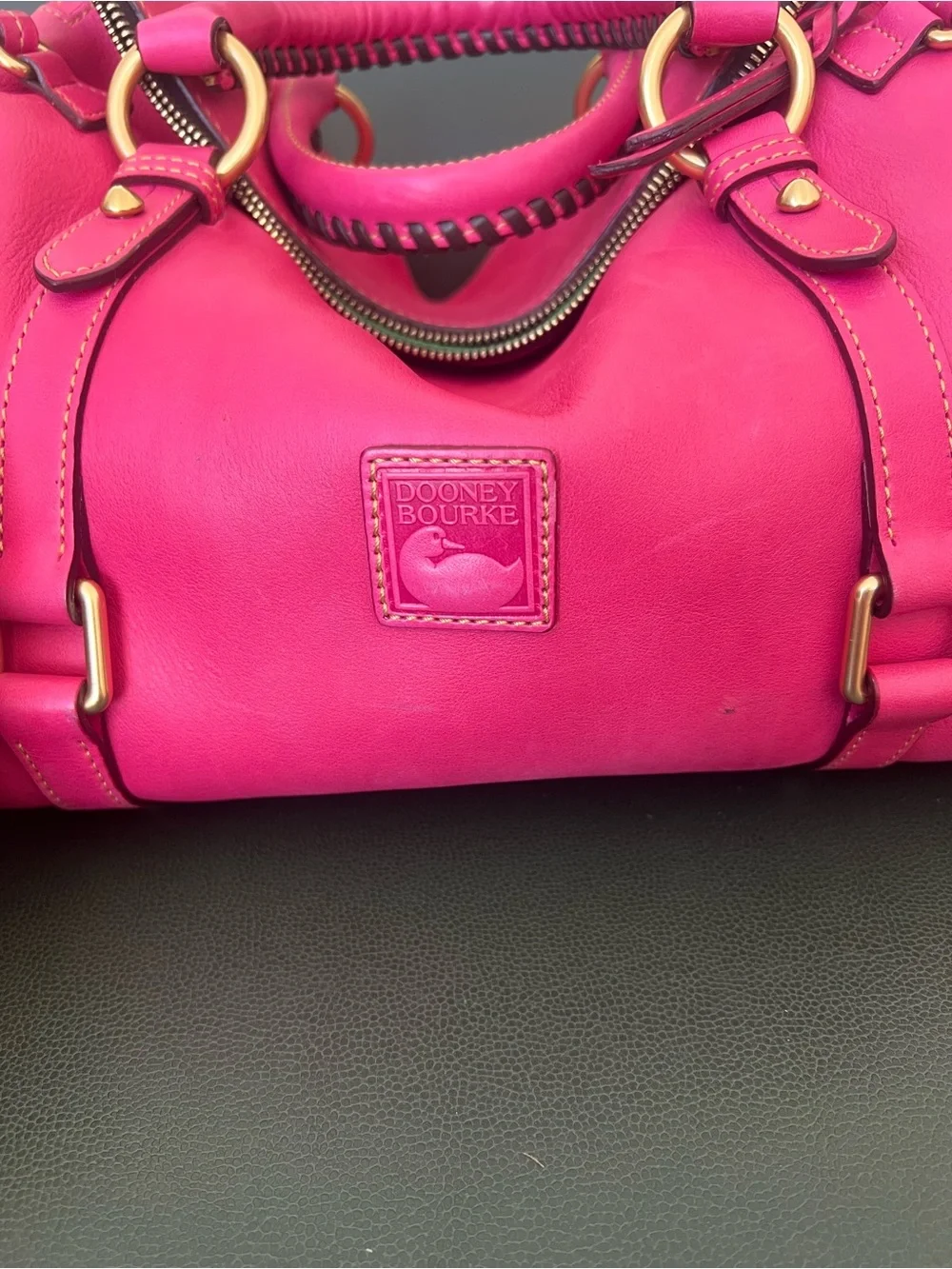 DOONEY & BOURKE fuschia old style satchel